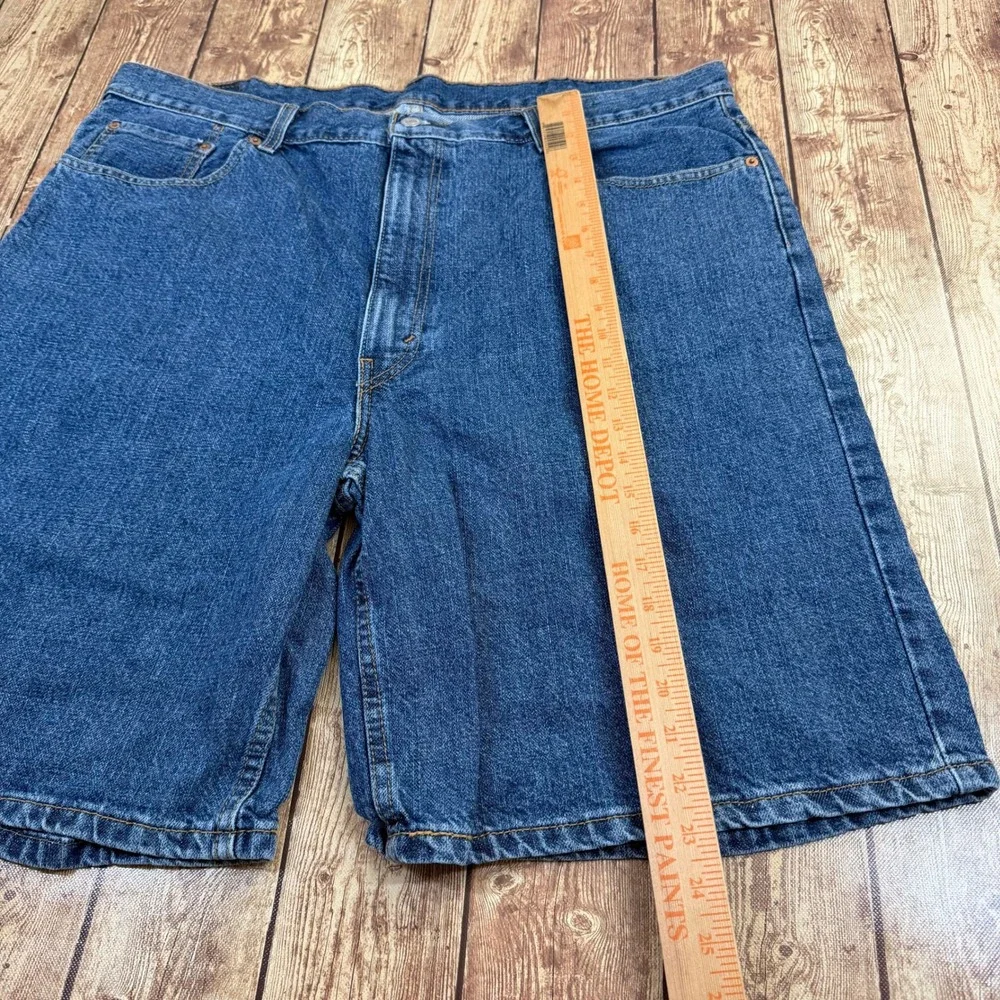 Levi 550 Relaxed Fit Denim Shorts Mens 42 Blue Five Pocket Cotton